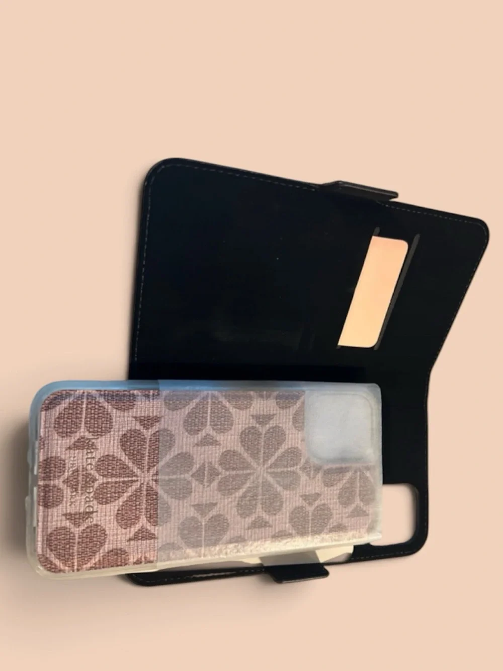 kate spade New York Floral Magnetic Wrap Folio Case - Beige & Taupe